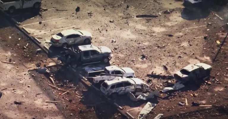 যুক্তরাষ্ট্রের টেনেসিতে বিস্ফোরণ হওয়া স্থানের ছবি